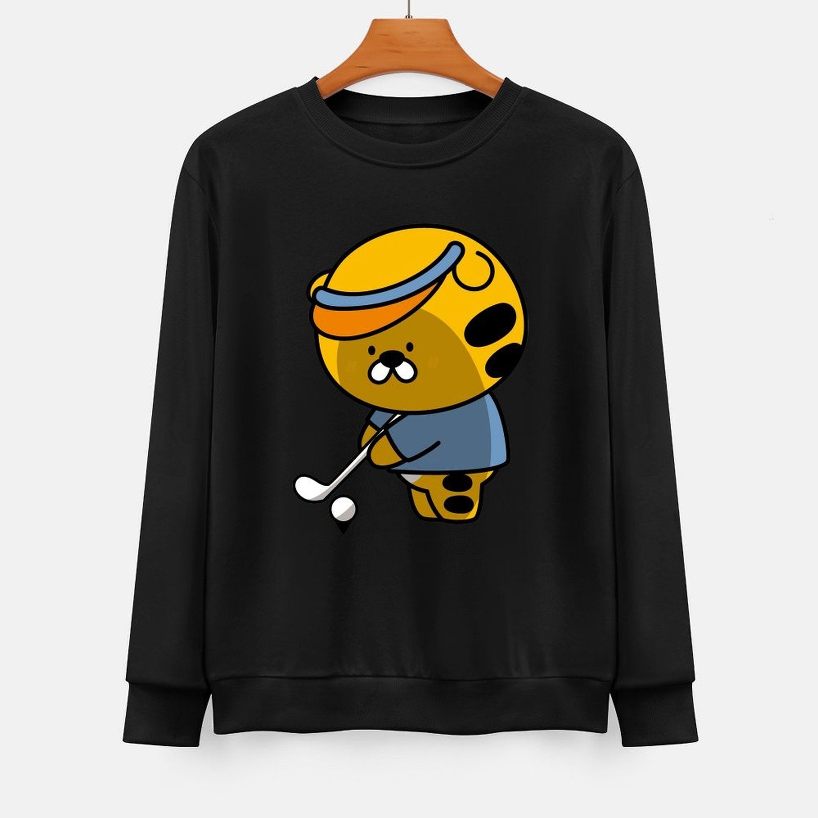 Front Patterned Long Sleeve TopClassic Sport